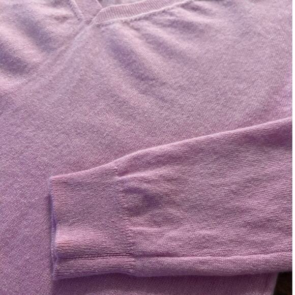 Talbots Women's Large Sweater V Neck 100% Pure Cashmere Long Sleeve - Picture 8 of 8